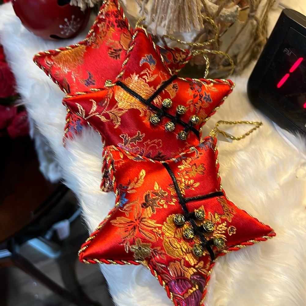 Lot of 3 Pier 1 Vintage Christmas Ornaments